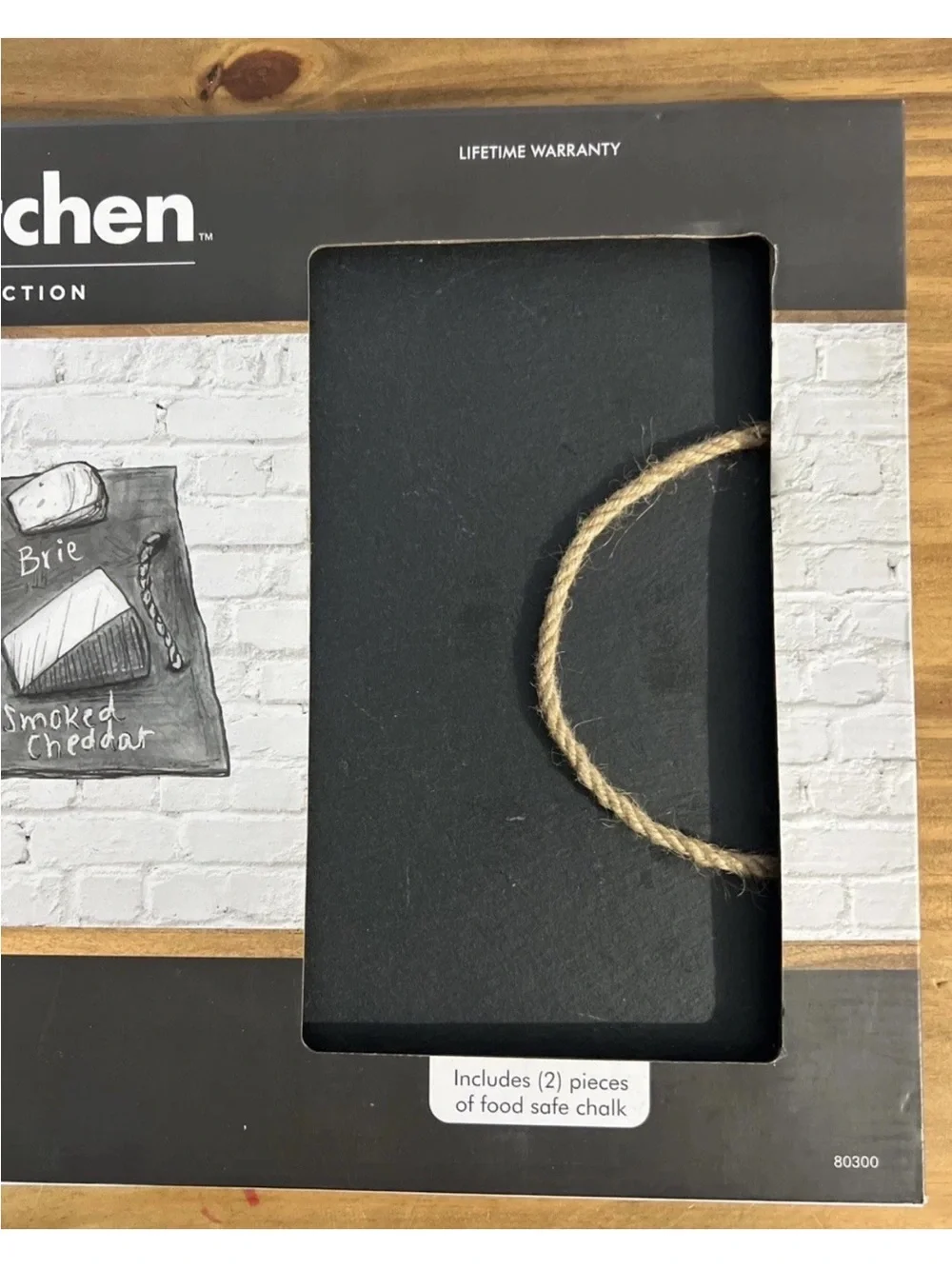 Craft Kitchen - 15.5” x 12” - Slate Cheese Board - New In Box - Felt Bottom